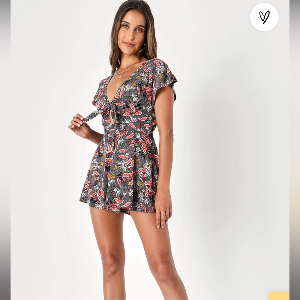Patterned Romper - image 1